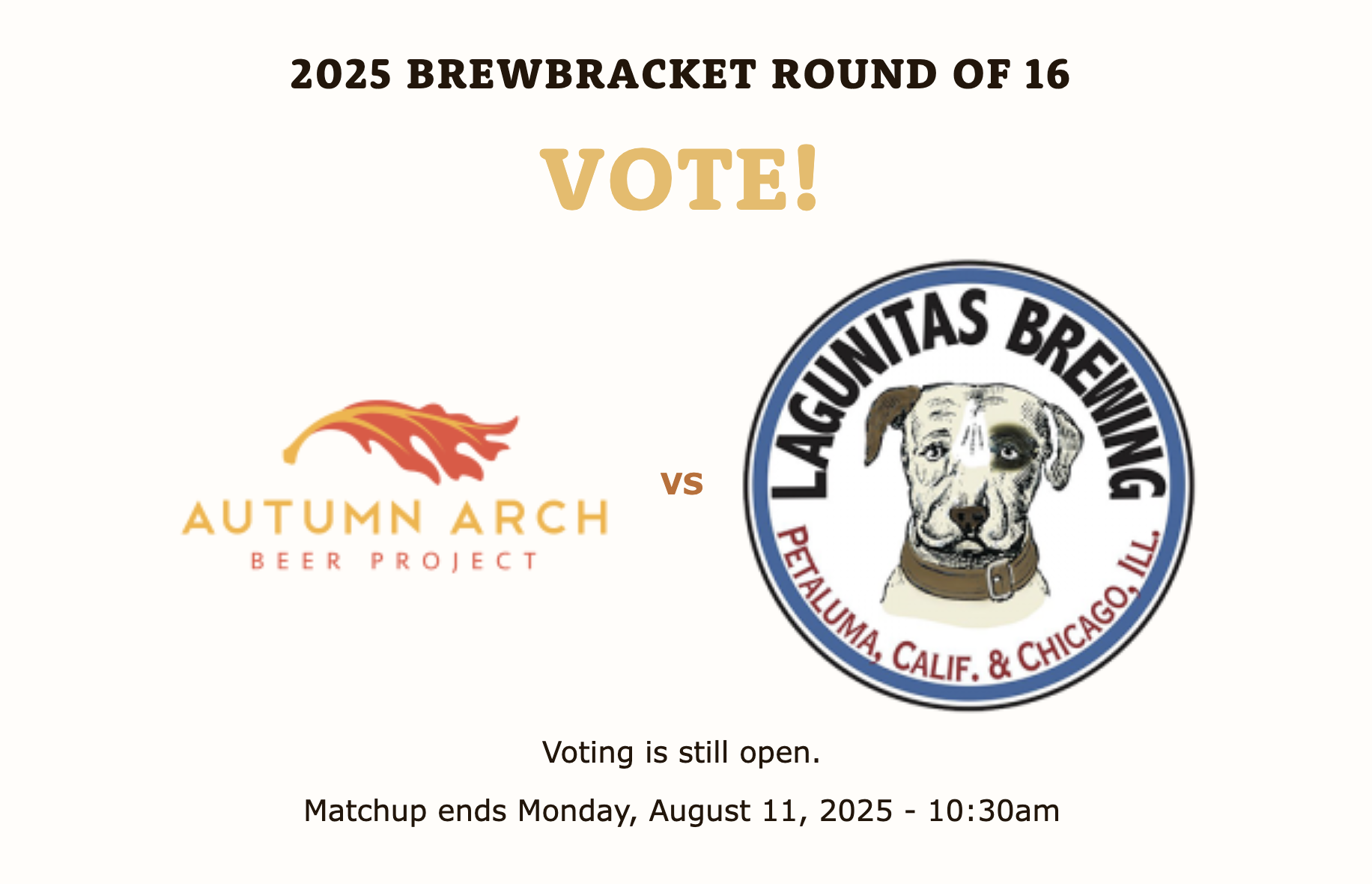 The Odessa Brewfest Sweet Sixteen featuring Autumn Arch vs Lagunitas The Odessa Brewfest Sweet Sixteen featuring Autumn Arch vs Lagunitas