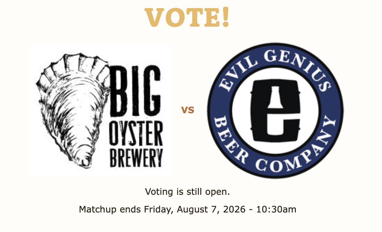 Big Oyster vs Evil Genius in the 1st round of the 2026 Odessa Brewbracket