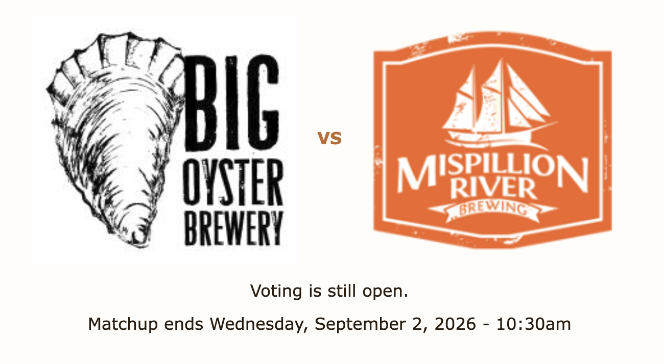 Big Oyster vs Mispillion River in the semi finals of the #odessabrewbracket