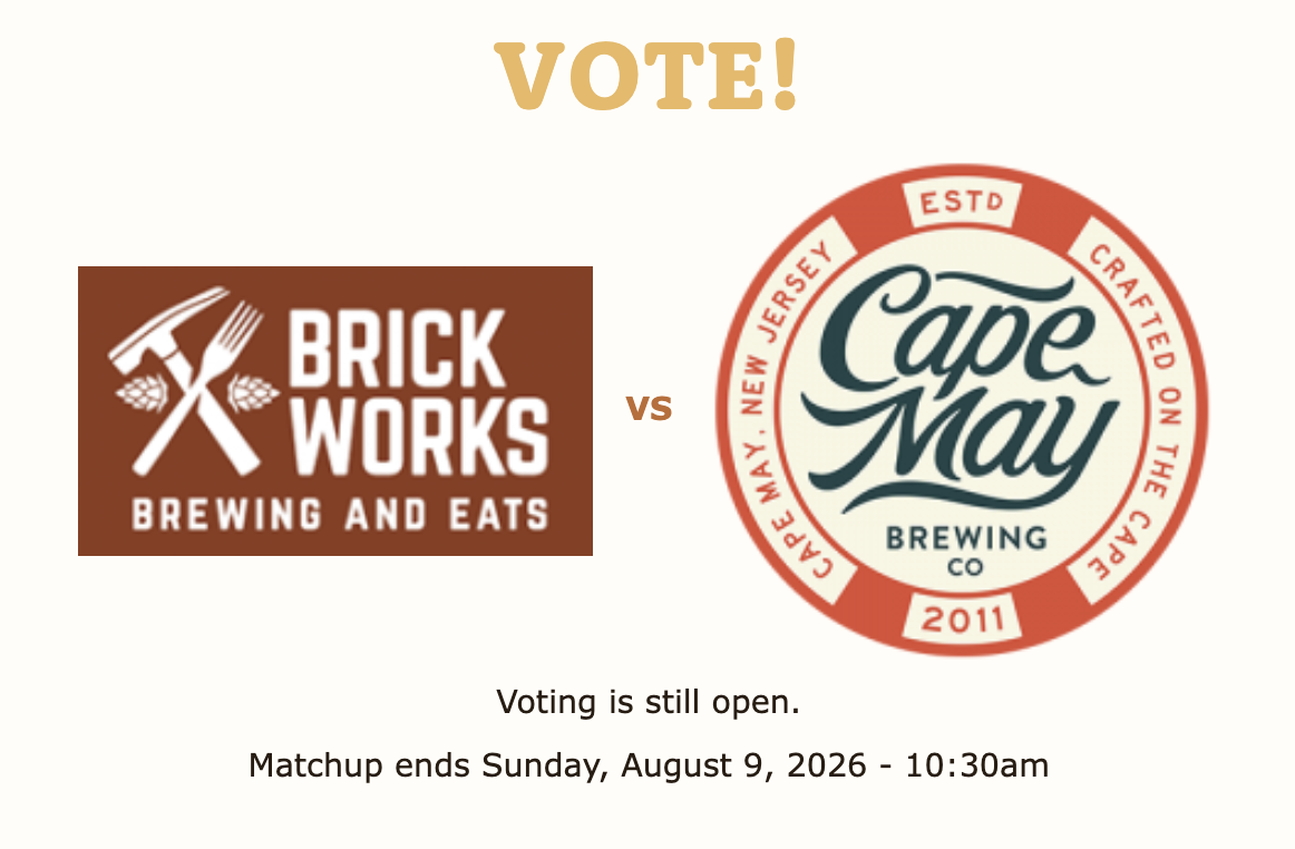 Brick Works Brewing vs Cape May Brewing Company in the 2026 #OdessaBrewbracket Brick Works Brewing vs Cape May Brewing Company in the 2026 #OdessaBrewbracket