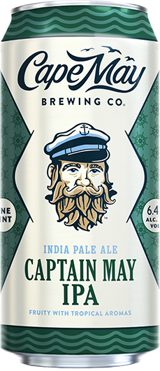6.4% ABV Captain May IPA is orange-hued and opaque