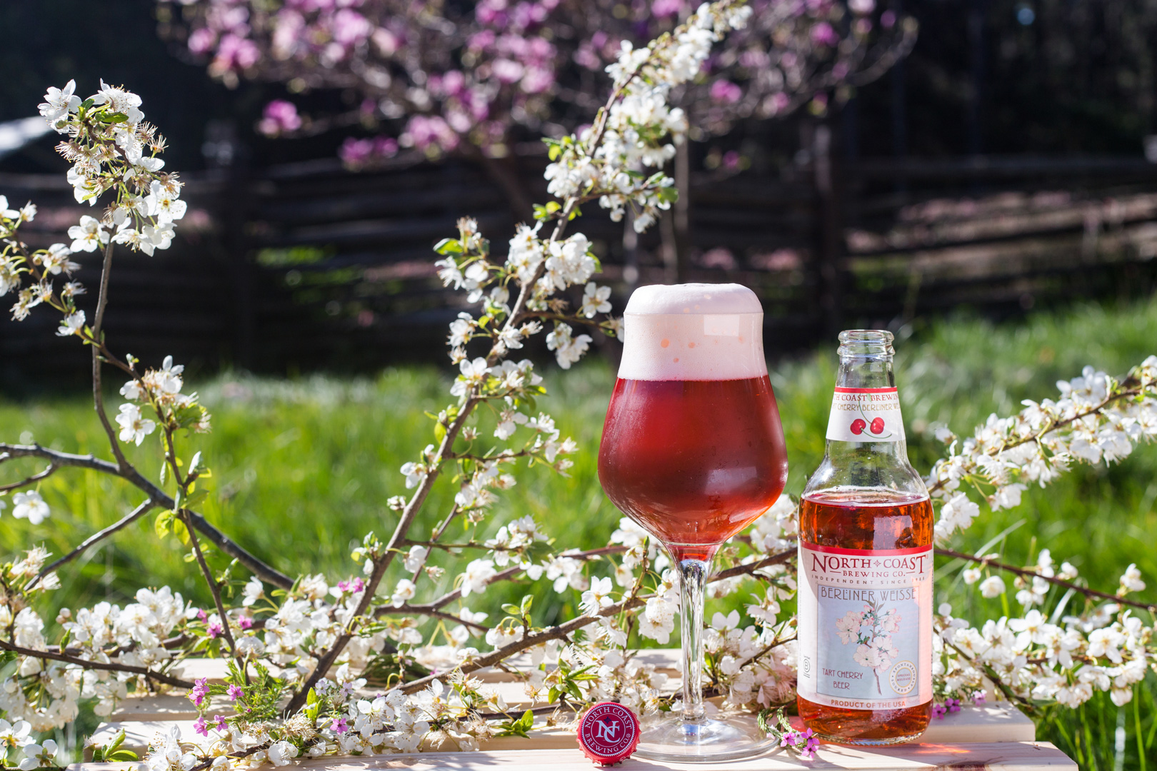 bottle and glass of Cranberry-Quice