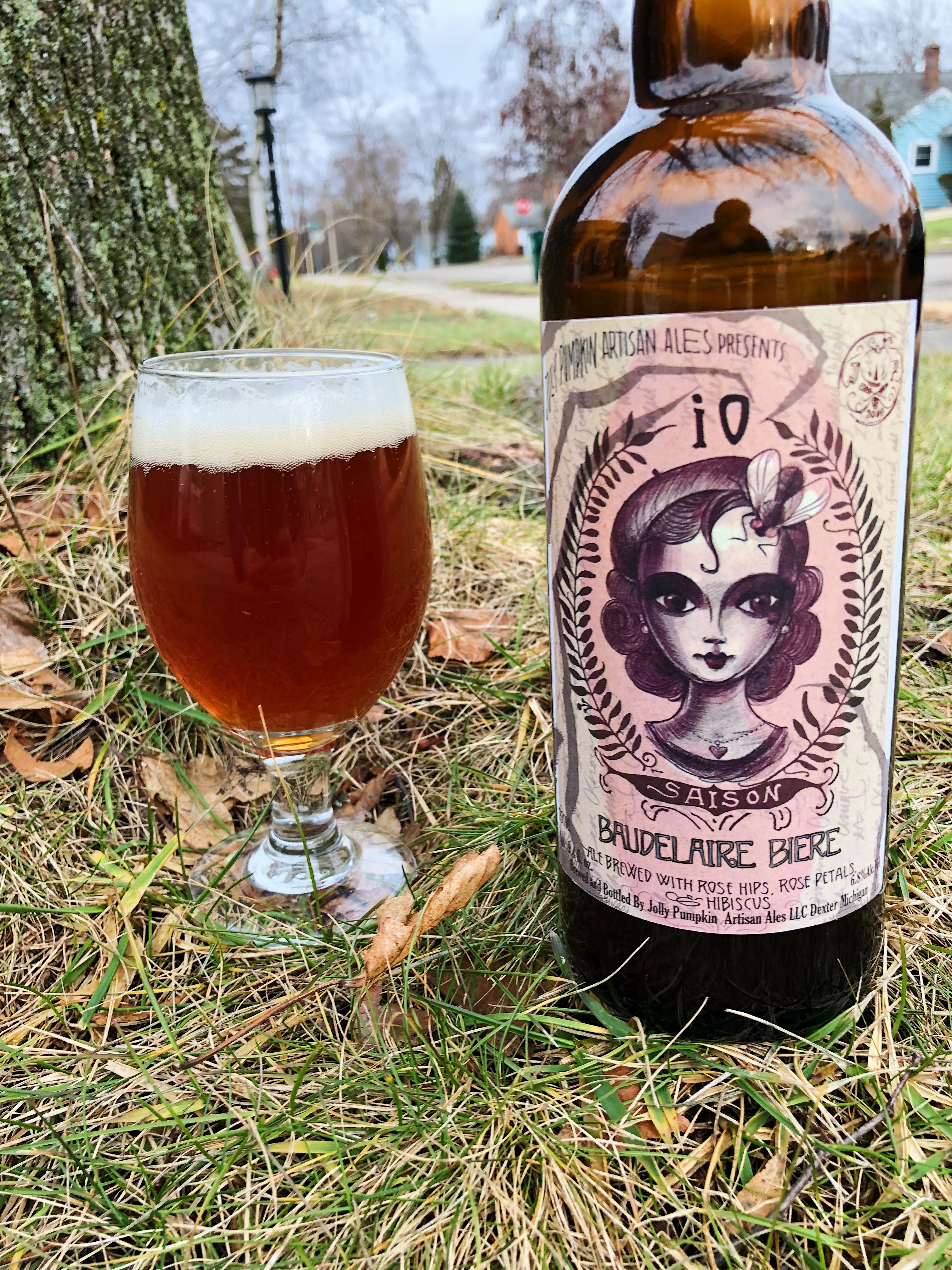 iO Saison beer bottle