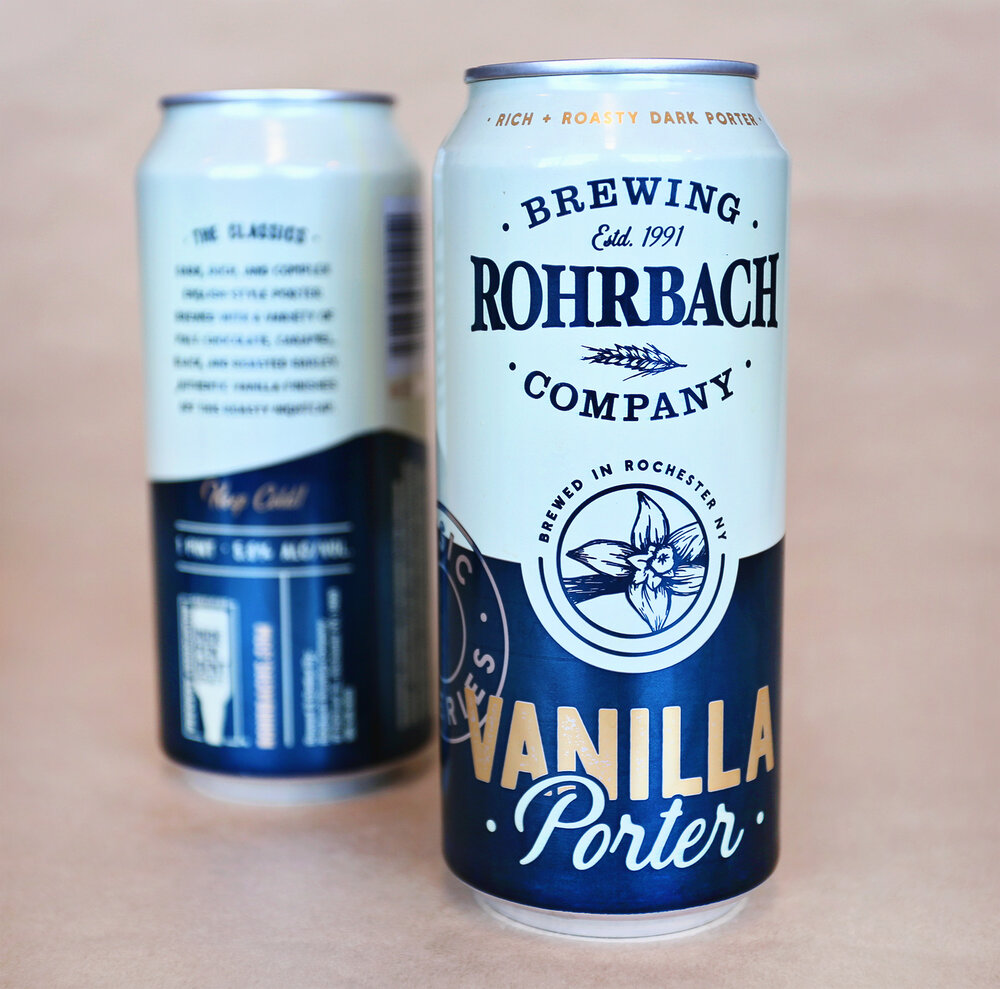 Rohrbach Brewery 'Vanilla Porter' Vanilla Porter in a tall can