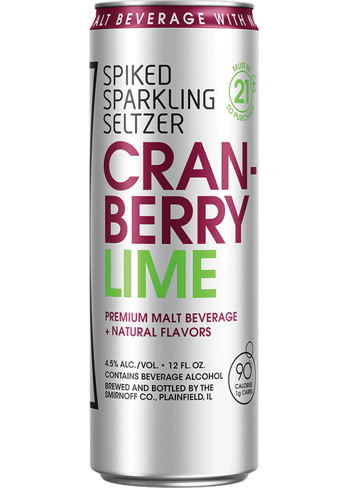 Smirnoff Seltzer Cranberry Lime