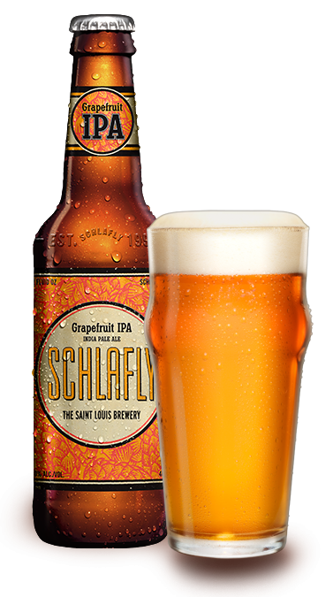 Schlafly Grapefruit IPA American Chinook, Cascade and Citra hops for their distinct citrus and floral attributes