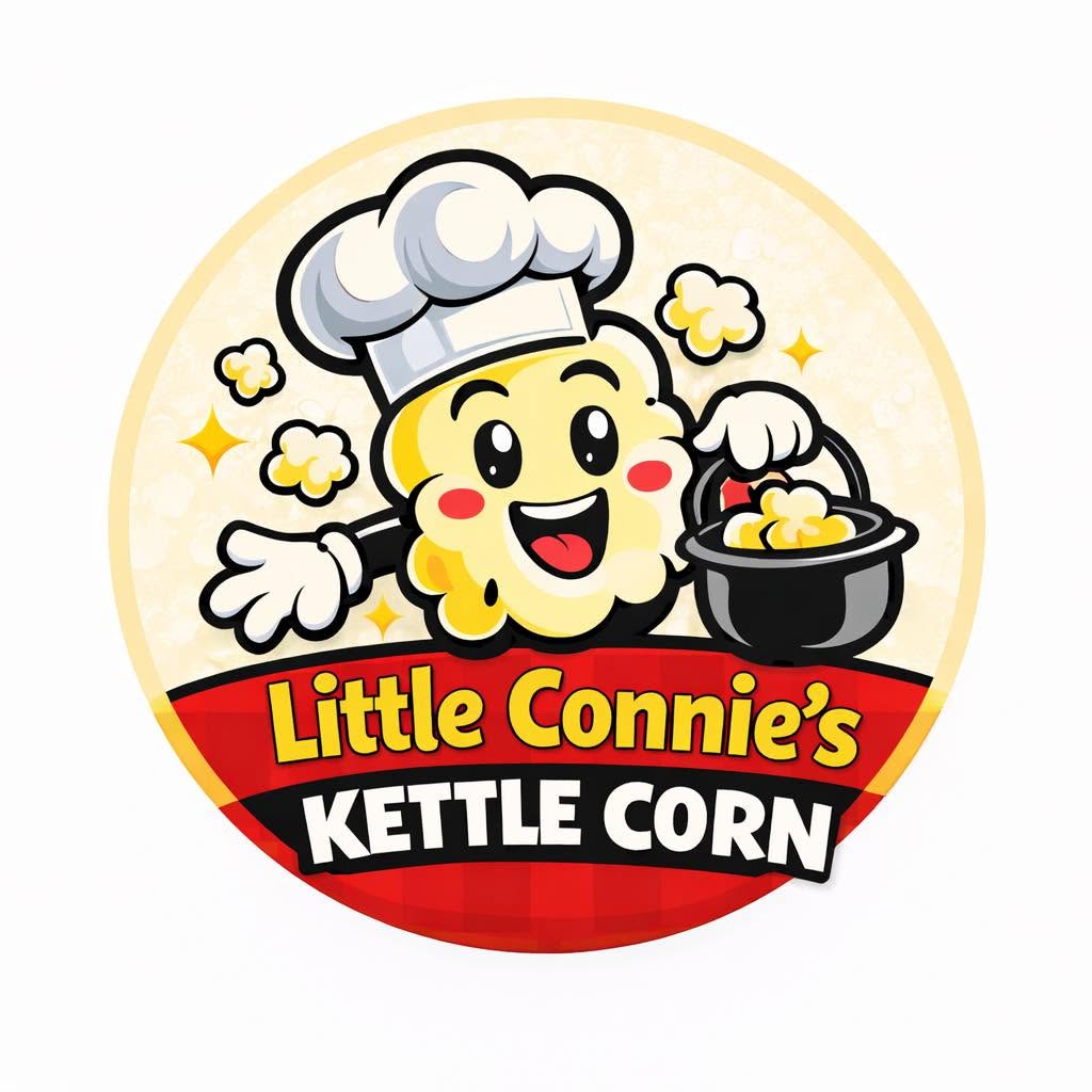 Little Connie's Kettle Corn logo Little Connie's Kettle Corn logo