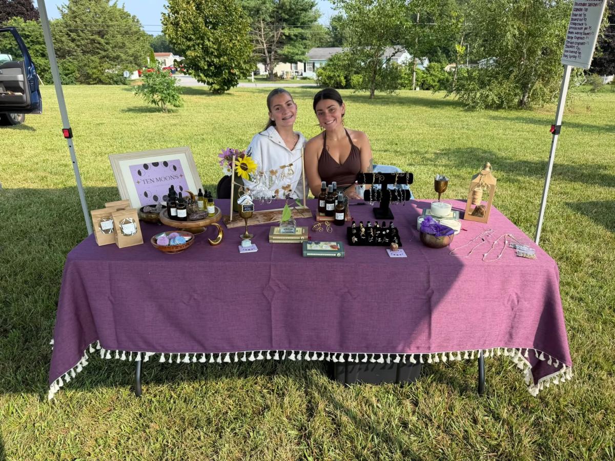 Visit 10 Moons Apothecary for herbal remedies 10 Moons Apothecary table setup