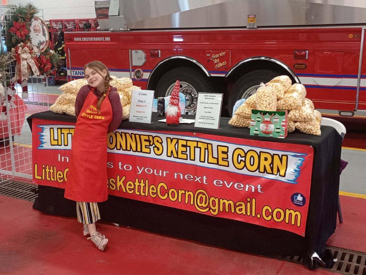 Little Connies Kettle Corn table a firehouse Little Connies Kettle Corn table a firehouse