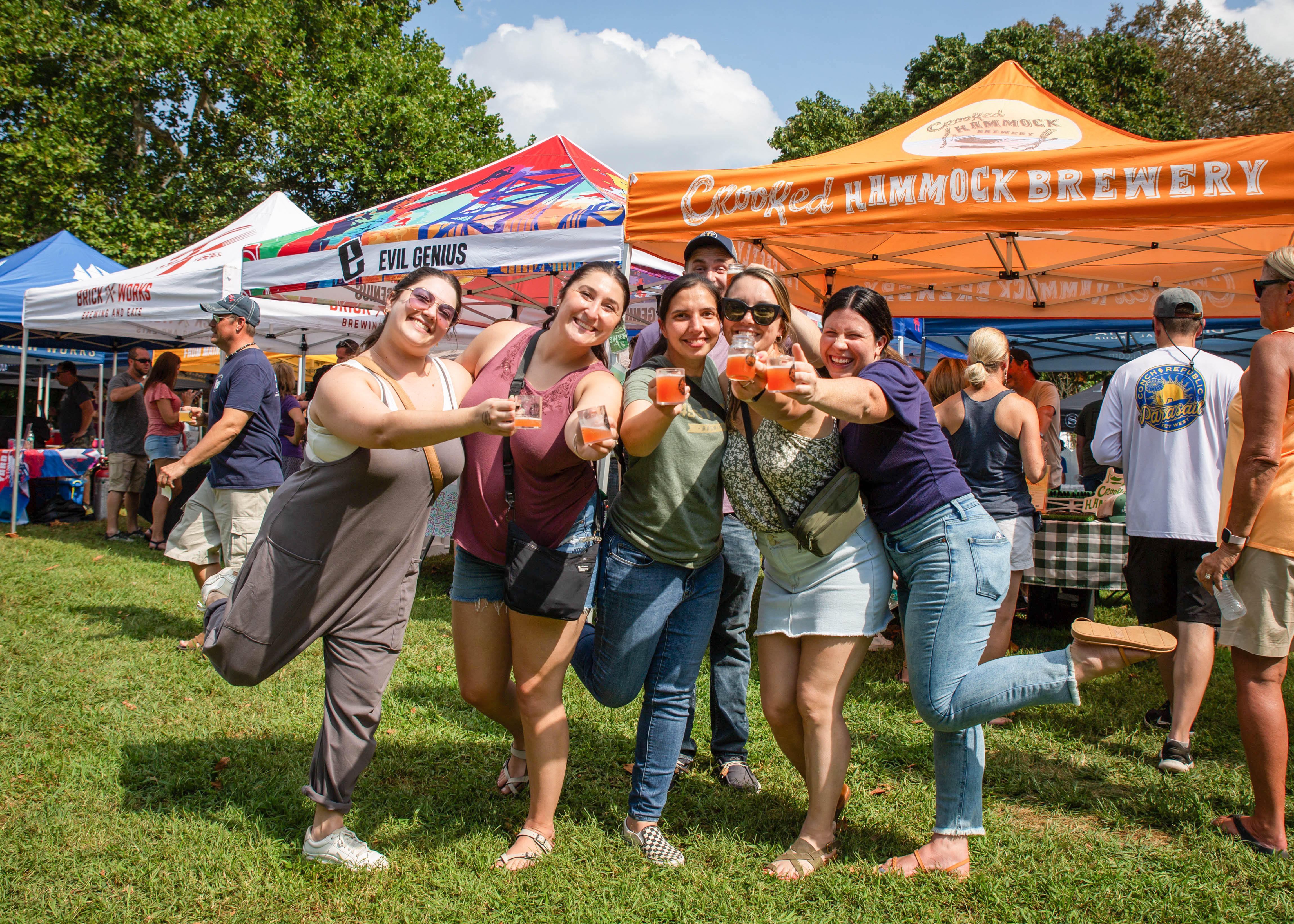 Mugging for the camera at the Historic Odessa Brewfest