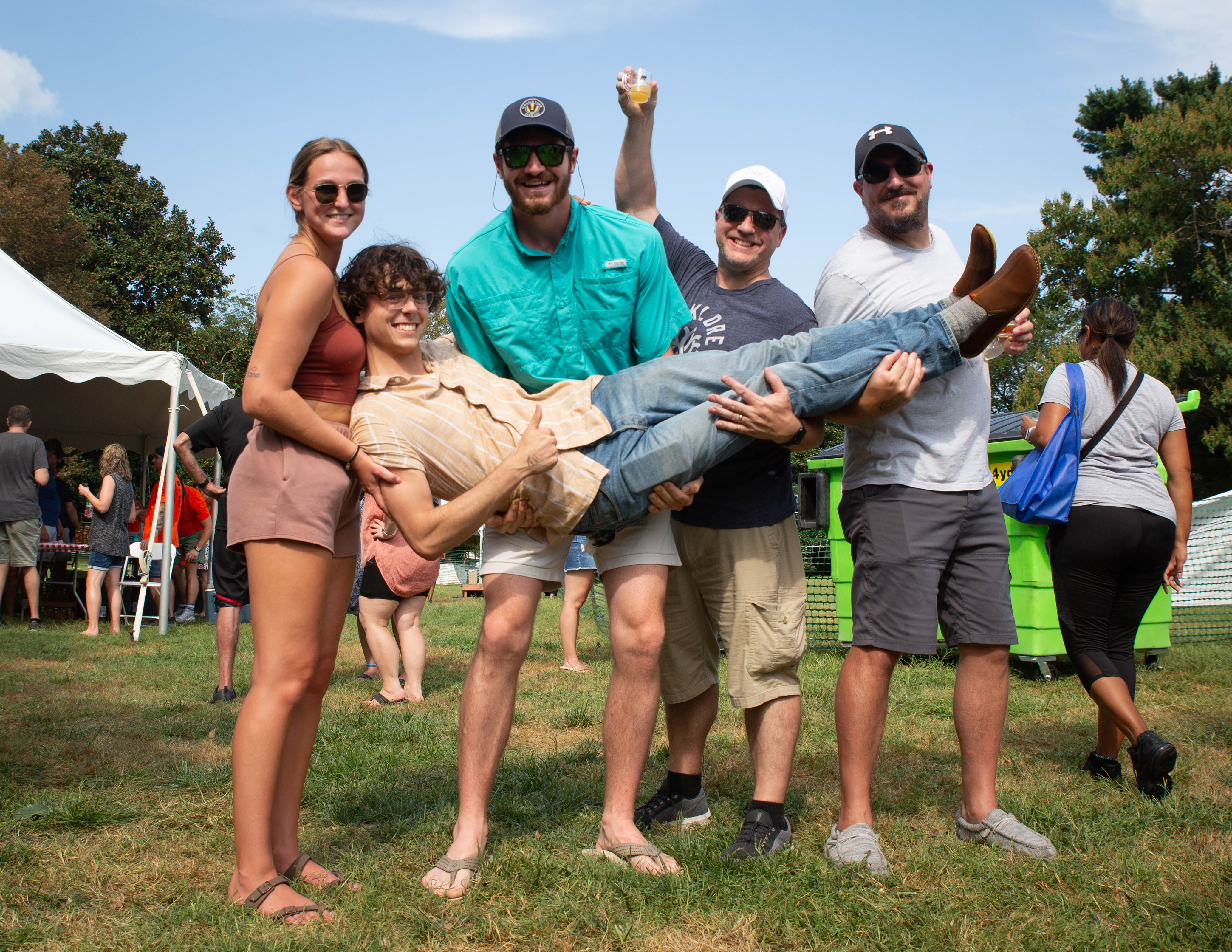 Getting carried away at The 2023 Historic Odessa Brewfest