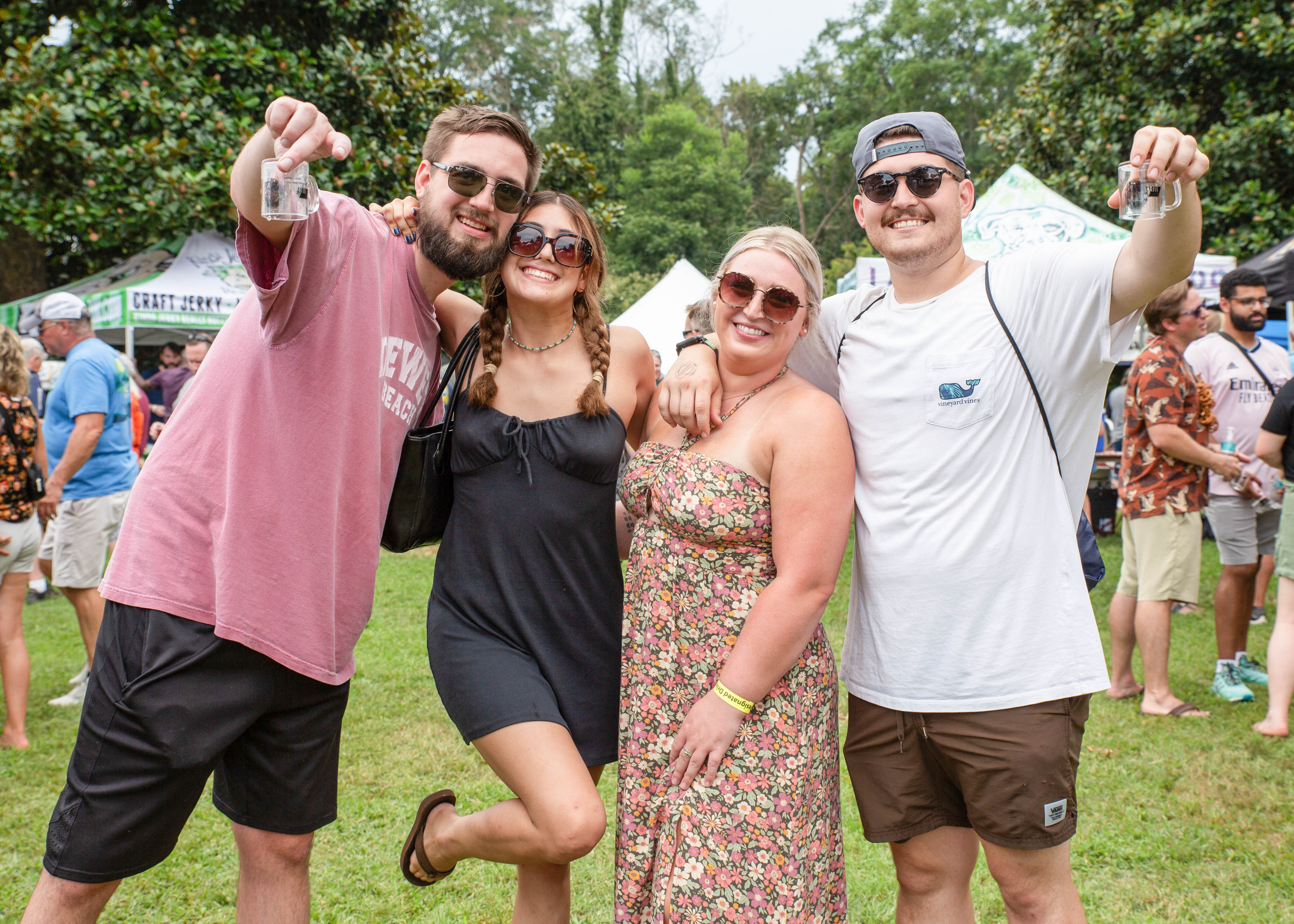 Mugging with empty mugs - Odessa Brewfest 2023