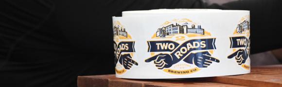 Two Roads Brewery sticker roll 