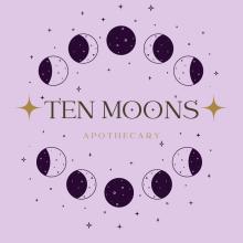 10 Moons Apothecary herbal wellness and natural jewelry 10 Moons Apothecary logo