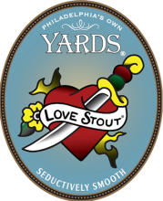 Chocolate Love Stout with a sword through the heart