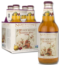 North Coast Brewing Cranberry-Quice four pack of bottles of Cranberry-Quice