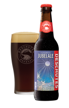 Jubelale in bottle and glass