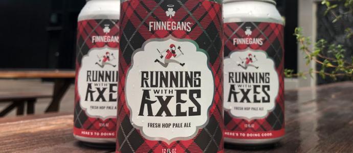 beer cans of Running With Axes Pale Ale