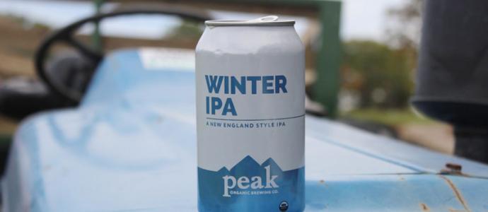 can of Winter IPA from Peak Organic