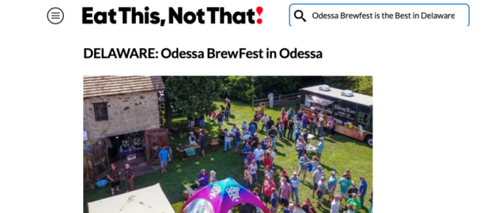 Odessa Brewfest is the best in the State of Delaware