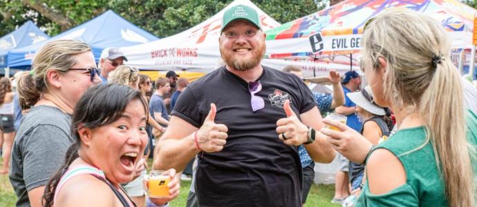 Having fun at 2023 Odessa Brewfest