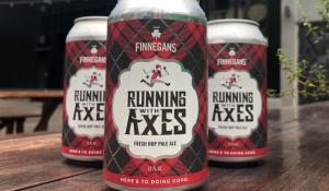 beer cans of Running With Axes Pale Ale