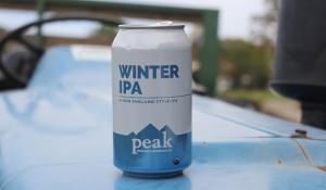 can of Winter IPA from Peak Organic