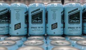 Spruce Tip IPA in cans