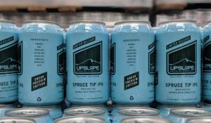 Spruce Tip IPA in cans