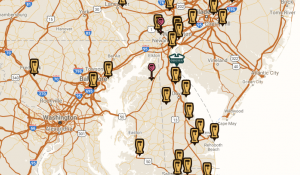 Map of Delaware Breweries