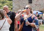 Double fisting on a hot day at the 2023 Odessa Brewfest