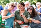 All smiles in the shade at the Historic Odessa Brewfest
