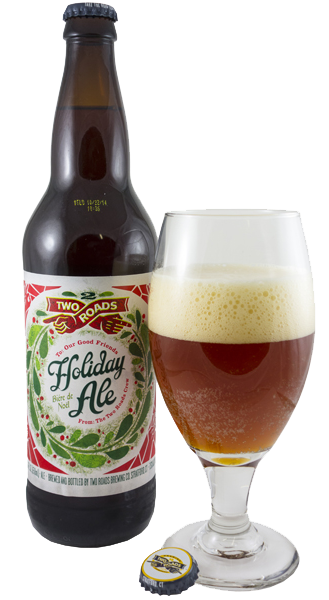 Two Roads Holiday Ale is the perfect meal-time beer. 
