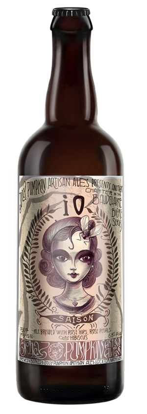 iO Saison beer bottle