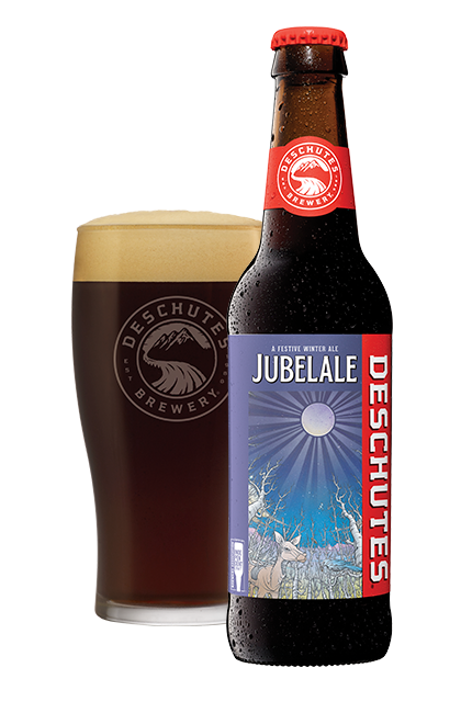 Jubelale in bottle and glass